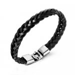 Bratara barbati cu piele swing si otel inoxidabil Bratara barbati cu piele swing si otel inoxidabil