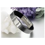 Bratara barbati Cross Templar Stainless Steel Otel Argintiu si Silicon Black Bratara barbati Cross Templar Stainless Steel Otel Argintiu si Silicon Black