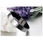 Bratara barbati Cross Templar Stainless Steel Otel Argintiu si Silicon Black Bratara barbati Cross Templar Stainless Steel Otel Argintiu si Silicon Black