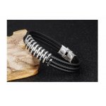 Bratara barbati ZigZag Stainless Steel Otel Argintiu Bratara barbati ZigZag Stainless Steel Otel Argintiu