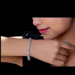 Bratara argint Romantic Crystals