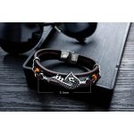 Bratara piele barbati Model Music Fan Jazz Sax Bratara piele barbati Model Music Fan Jazz Sax