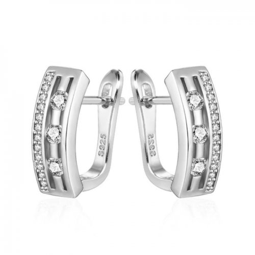 Cercei argint cu elemente SW Serenity silver