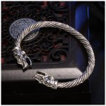 Bratara otel inox brabati Dragoni Silver Bratara otel inox brabati Dragoni Silver
