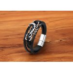 Bratara piele barbati handmade Scorpion Silver Bratara piele barbati handmade Scorpion Silver