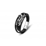 Bratara piele barbati handmade Scorpion Silver Bratara piele barbati handmade Scorpion Silver