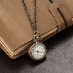 Lant femei cu pandantiv Ceas Antigue Bronze