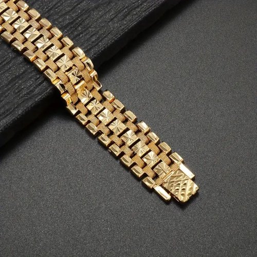 Bratara brabati placata cu aur 18K Luxury Men Bussines