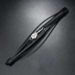 Bratara piele naturala unisex Chitara Black Bratara piele naturala unisex Chitara Black