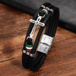 Brățară Unisex din Piele Neagră cu Cruce din Oțel Inoxidabil – Simbol al Forței și Credinței Brățară Unisex din Piele Neagră cu Cruce din Oțel Inoxidabil – Simbol al Forței și Credinței