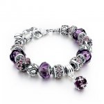 Bratara femei tip Pandora Amethyst Special Reglabila Bratara femei tip Pandora Amethyst Special Reglabila