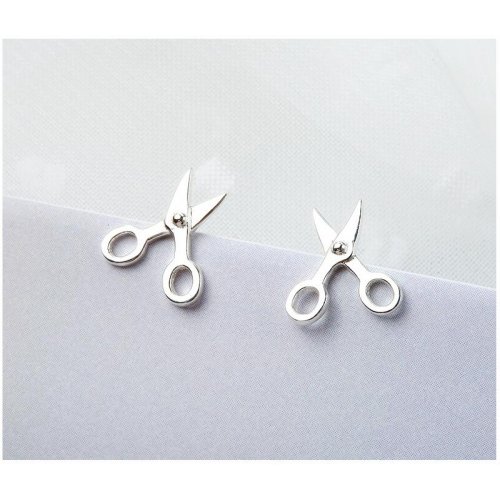 Cercei argint femei model foarfeca