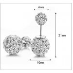 Cercei argint cu Elemente SW Shamballa Brilliance Cercei argint cu Elemente SW Shamballa Brilliance