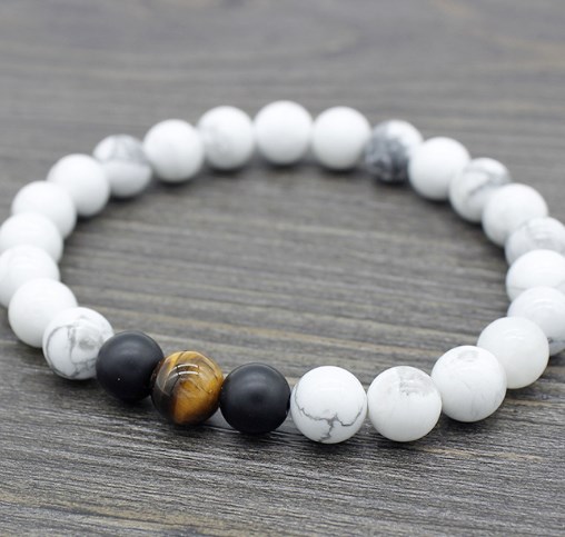 8mm-ufg2323-adjusted-Black-Frosted-agate-stone-bead-white-Howlite-Bracelet-Reiki-Buddha-Prayer-Yoga-Charm-Braided-Bangles-33010917279